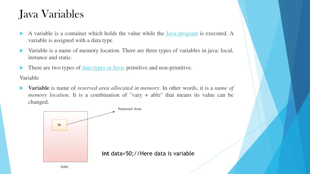 java variables