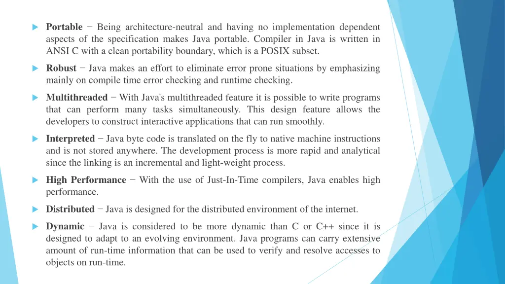 portable being architecture neutral and having