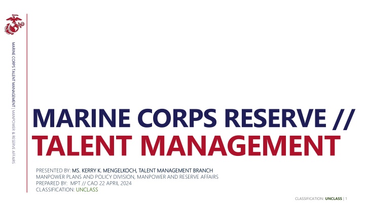 marine corps talent management