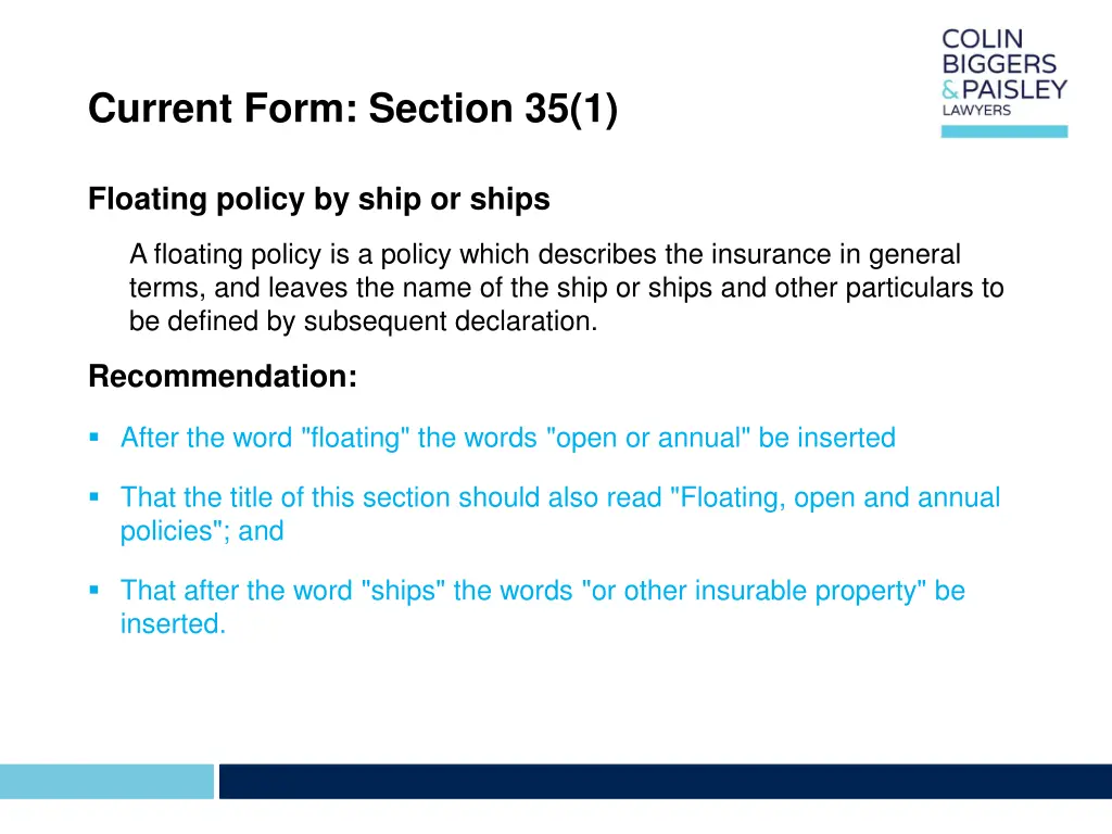 current form section 35 1