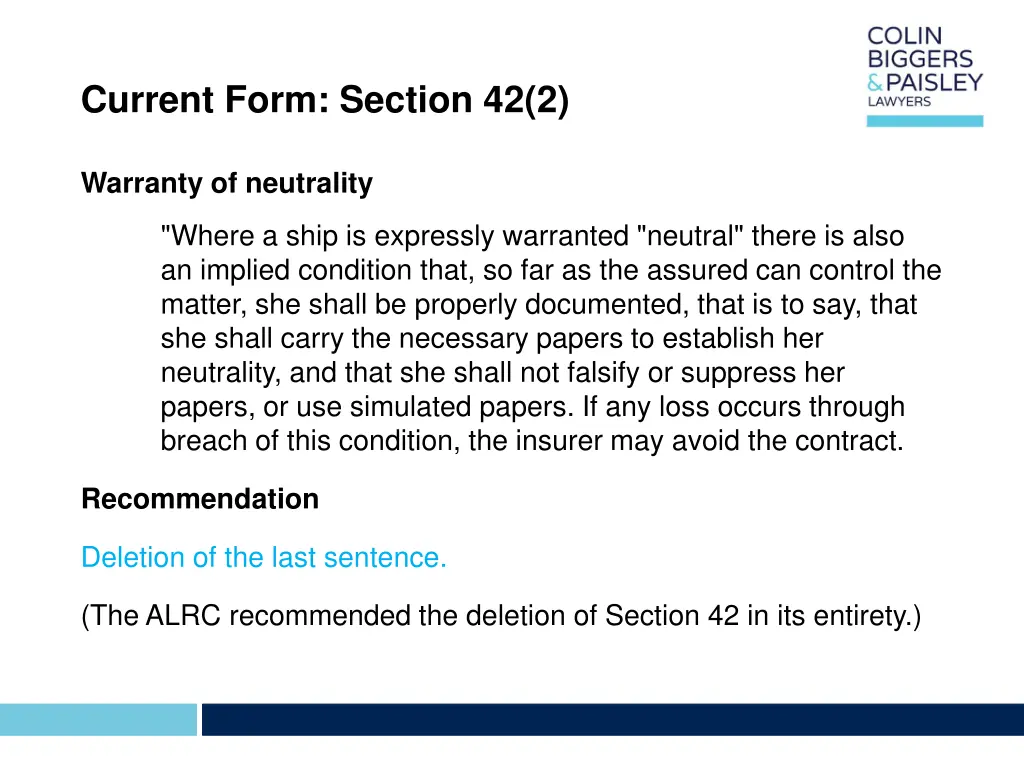 current form section 42 2