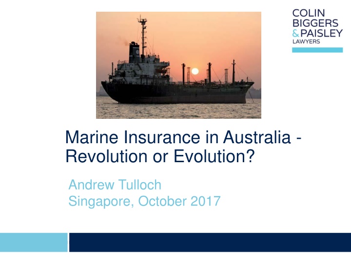 marine insurance in australia revolution