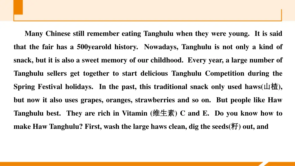 many chinese still remember eating tanghulu when