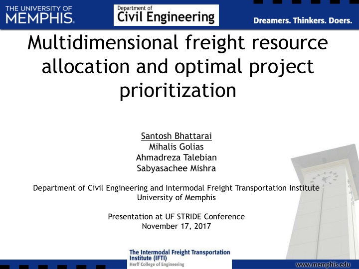 multidimensional freight resource allocation