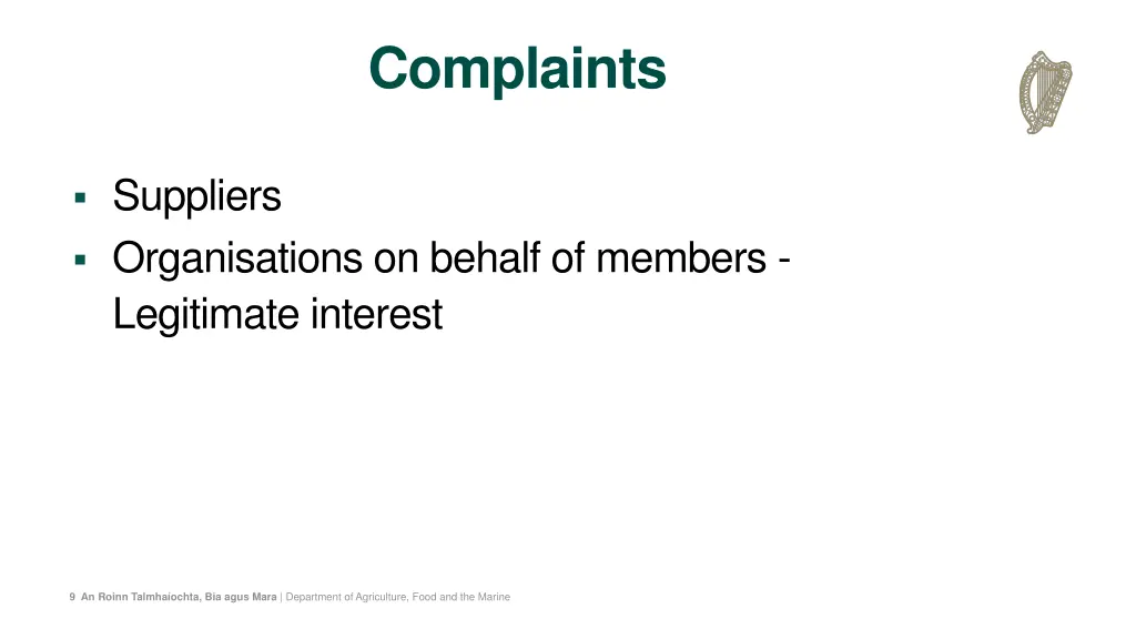 complaints