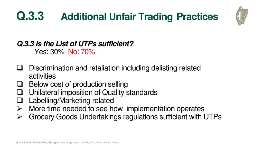 q 3 3 additional unfair trading practices