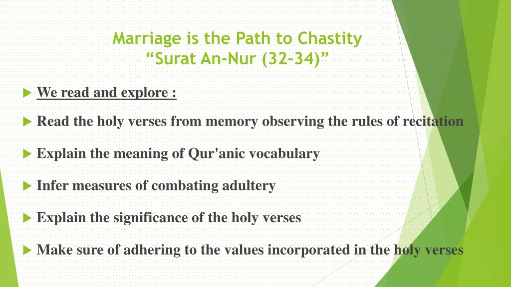 marriage is the path to chastity surat 1