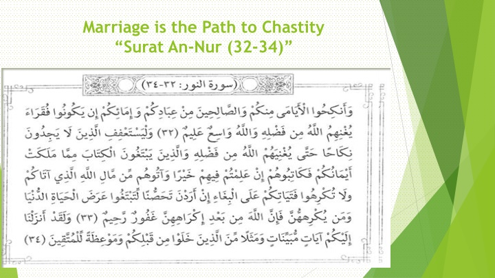 marriage is the path to chastity surat