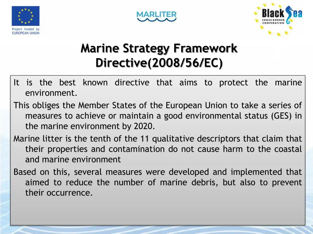 marine strategy framework directive 2008 56 ec