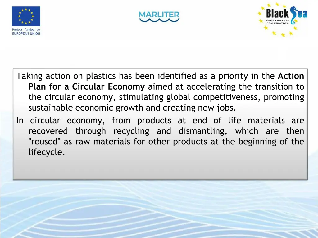 taking action on plastics has been identified