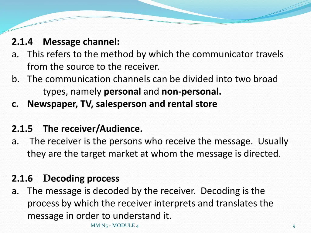 2 1 4 message channel a this refers to the method