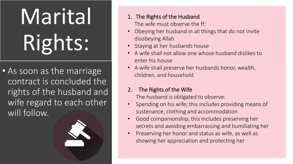 marital rights