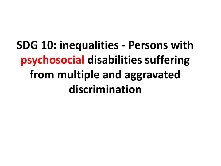 sdg 10 inequalities persons with psychosocial