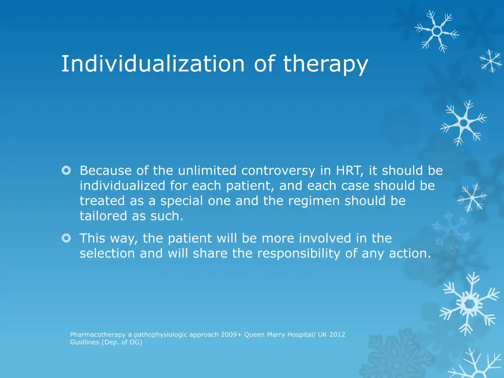 individualization of therapy