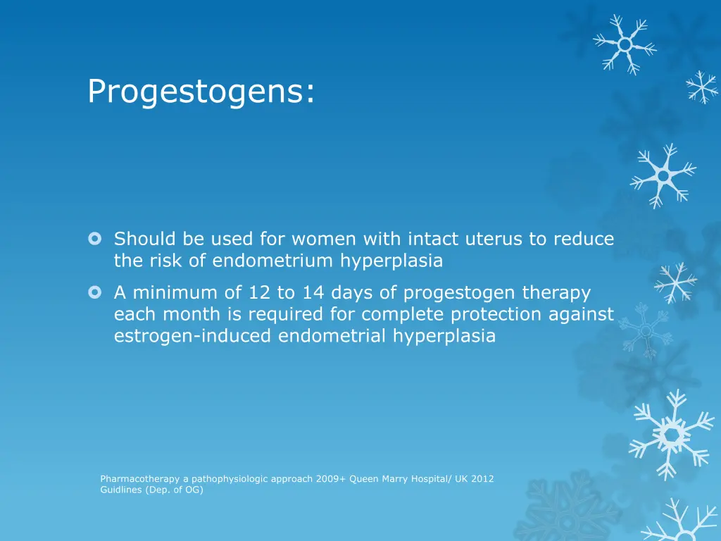 progestogens