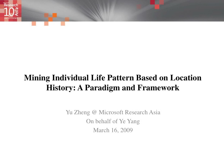 mining individual life pattern based on location