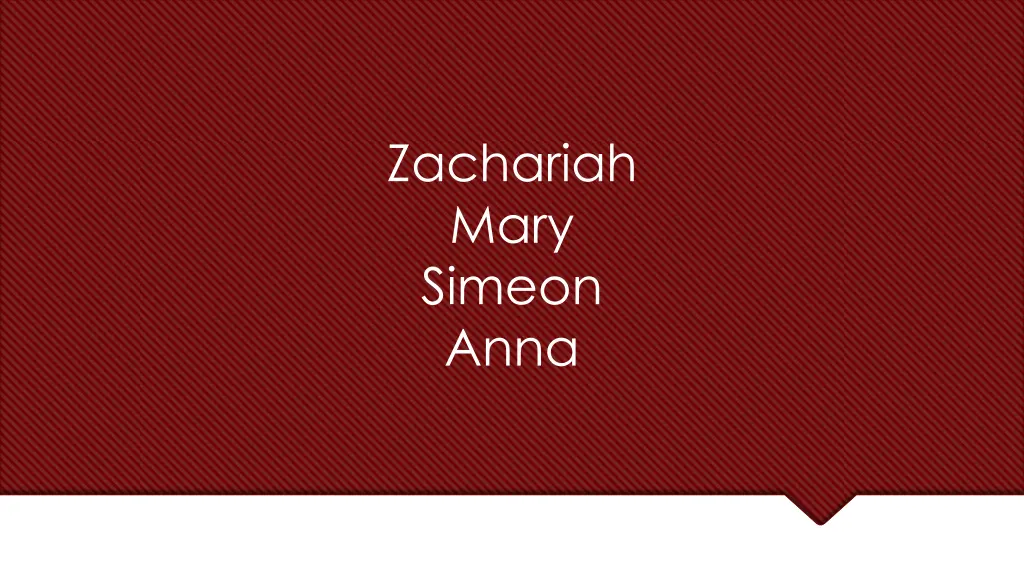 zachariah mary simeon anna