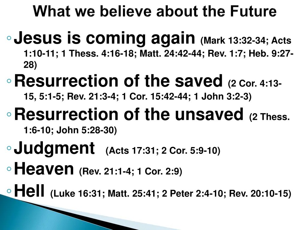 jesus is coming again mark 13 32 34 acts