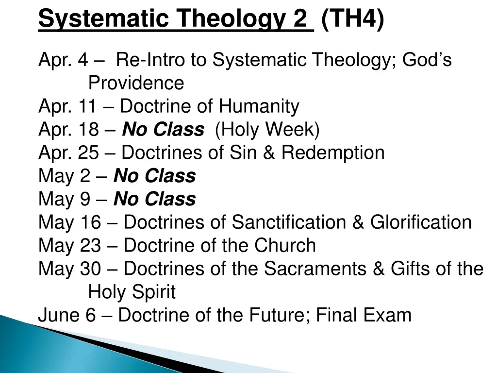 systematic theology 2 th4 apr 4 re intro