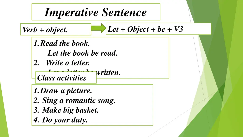 imperative sentence