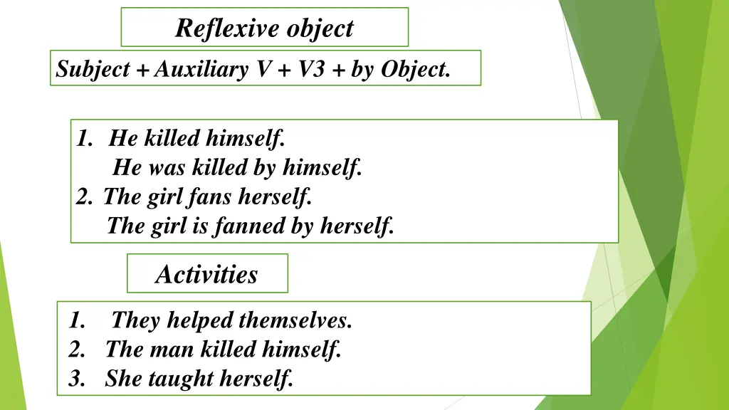 reflexive object