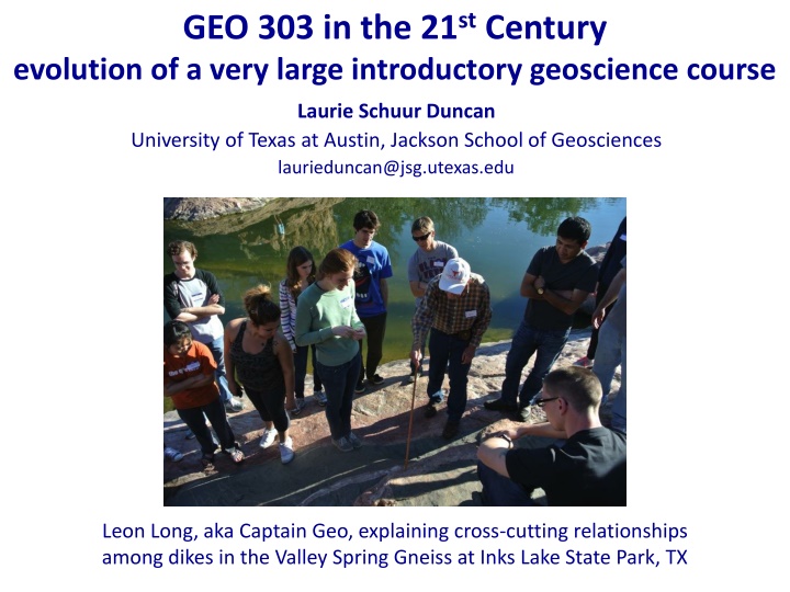 geo 303 in the 21 st century evolution of a very