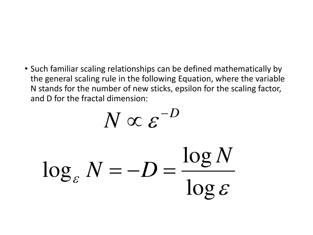 such familiar scaling relationships