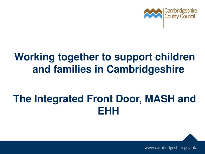 working together to support children and families