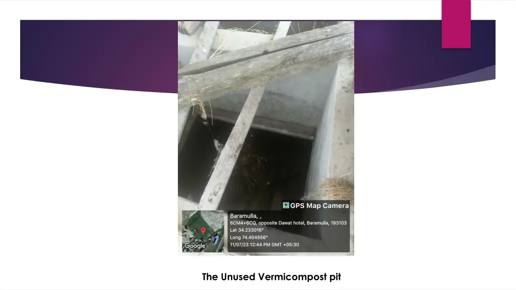 the unused vermicompost pit 1