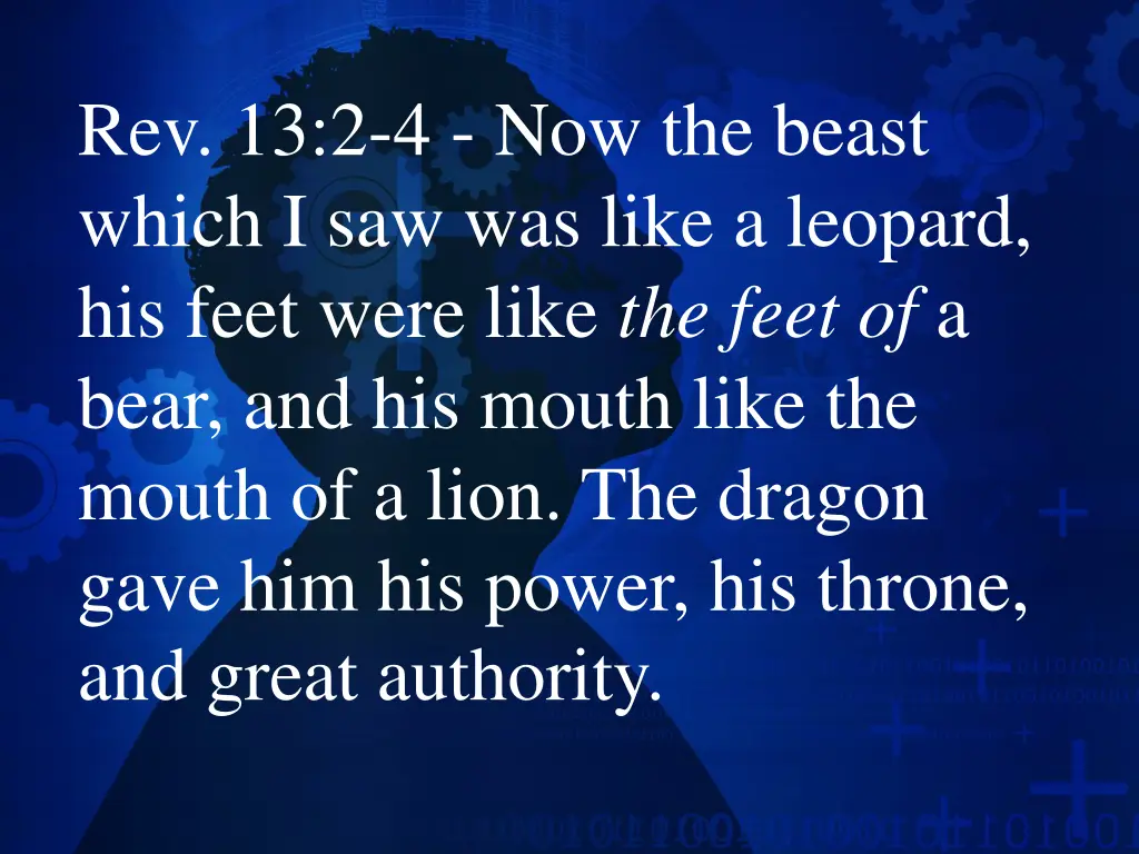 rev 13 2 4 now the beast which i saw was like