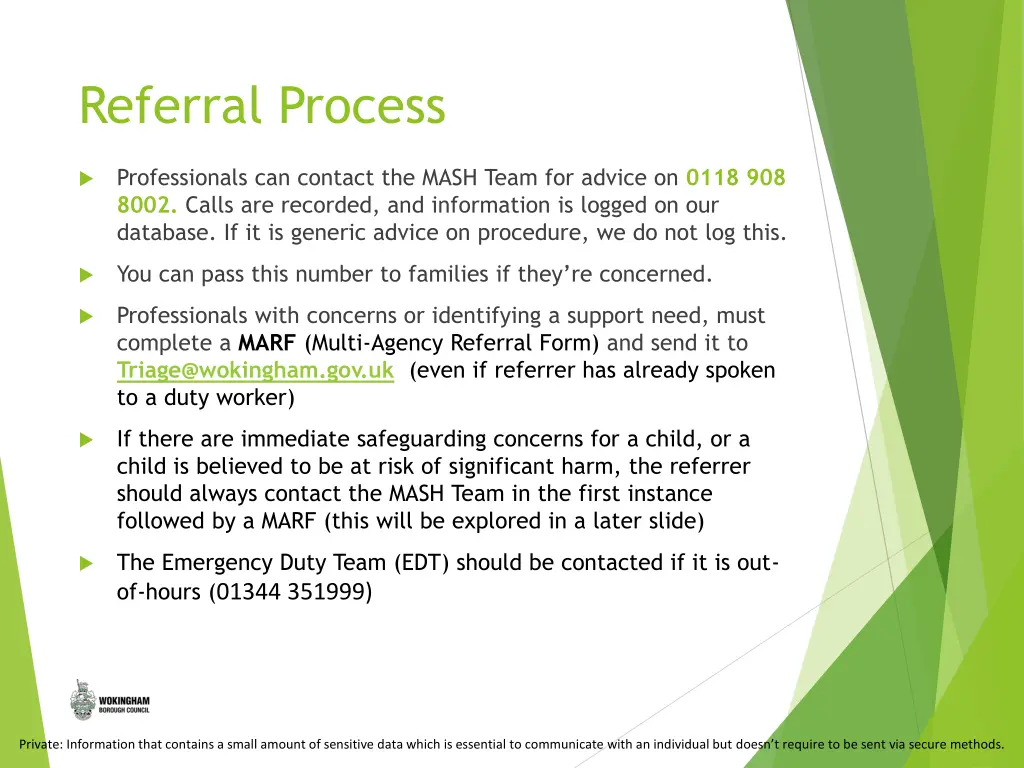 referral process