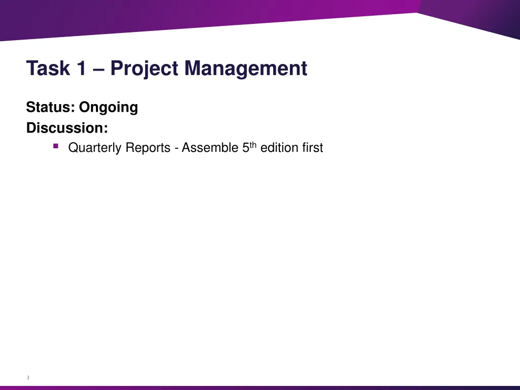 task 1 project management