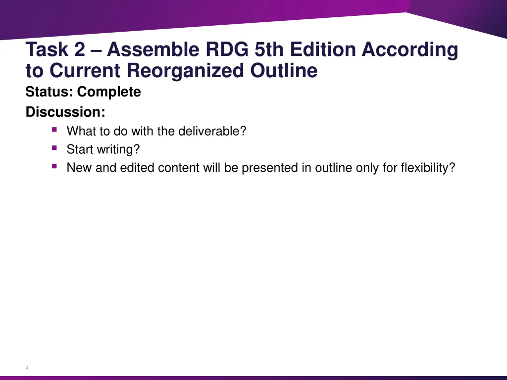 task 2 assemble rdg 5th edition according