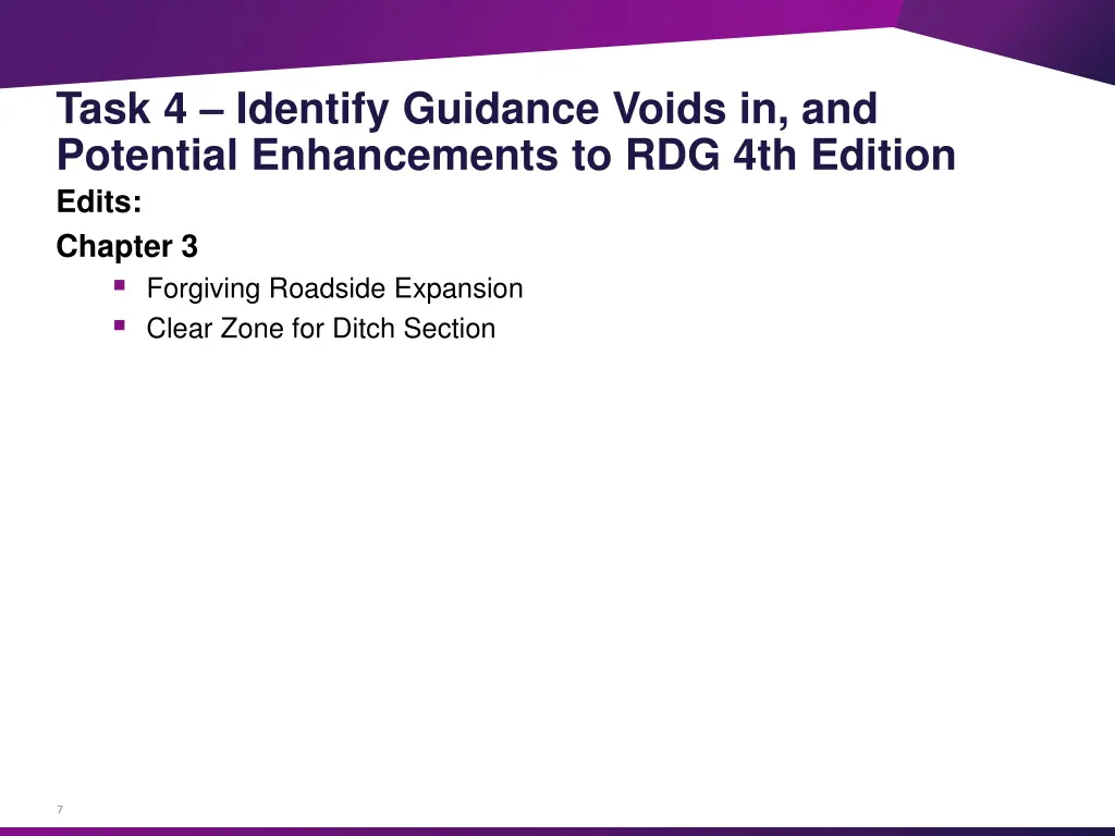 task 4 identify guidance voids in and potential 1