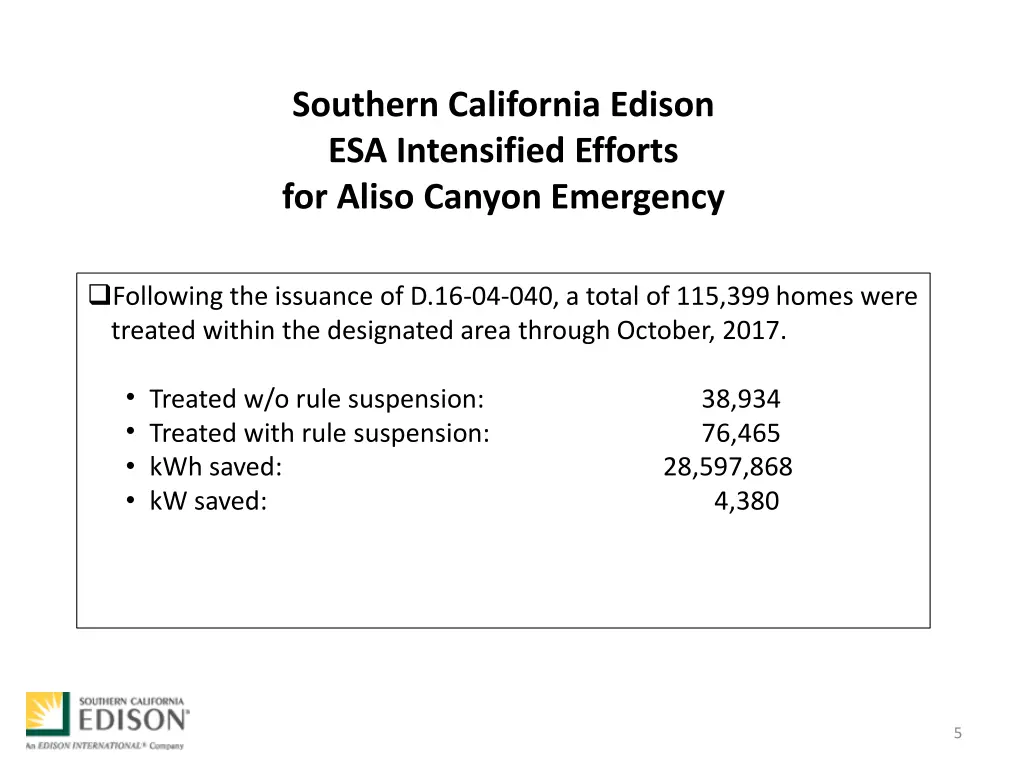 southern california edison esa intensified