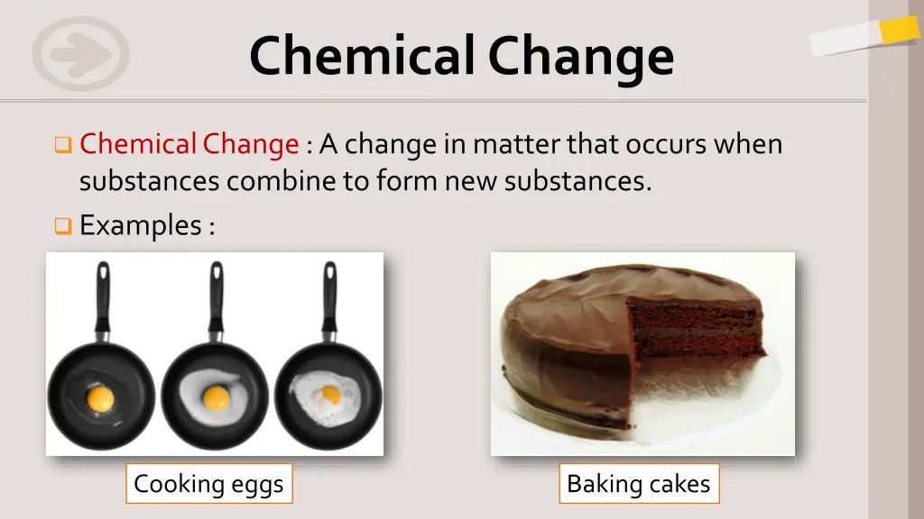 chemical change