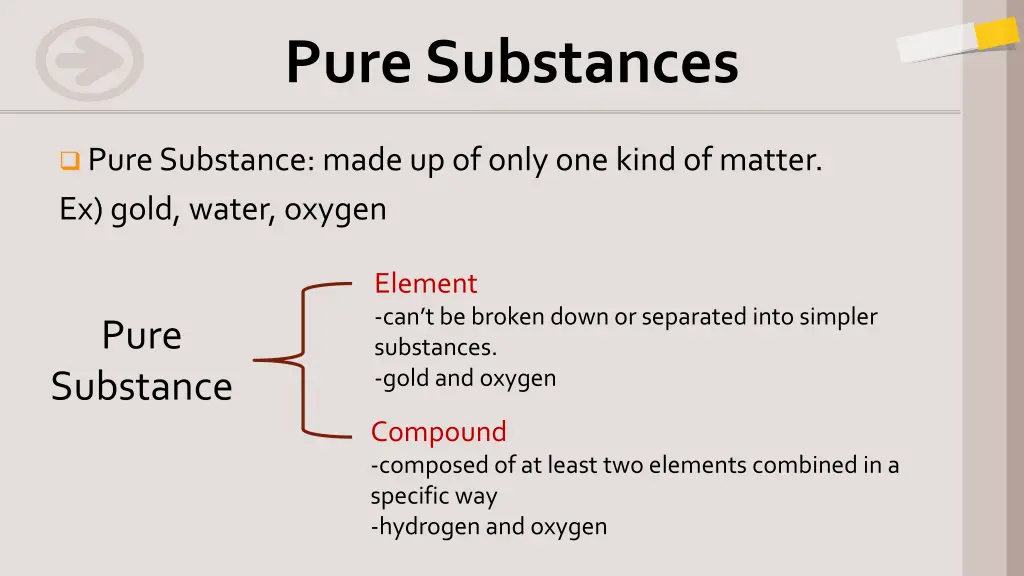 pure substances