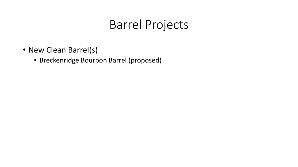 barrel projects 1