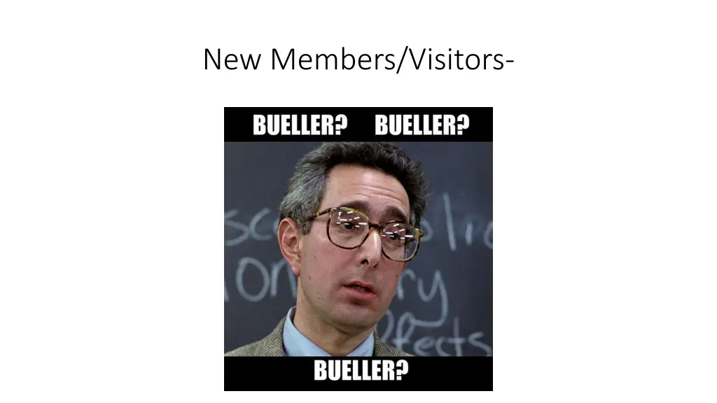 new members visitors