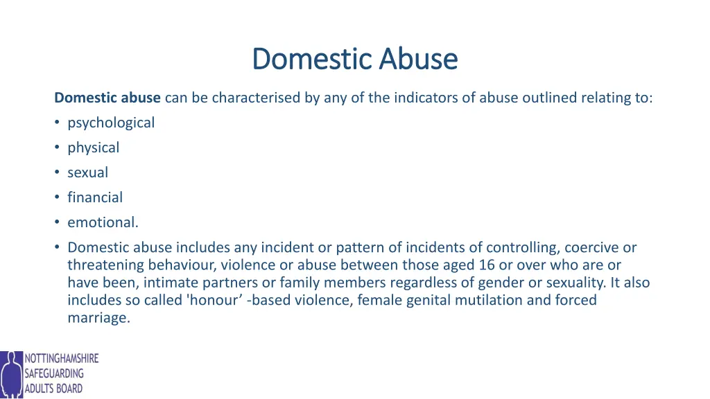 domestic abuse domestic abuse