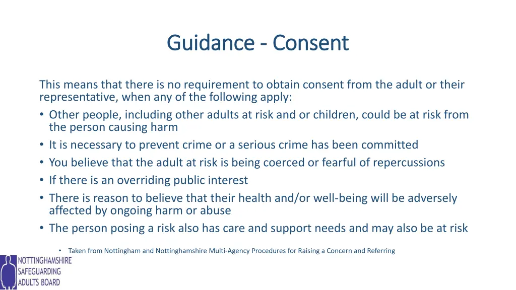 guidance guidance consent 1