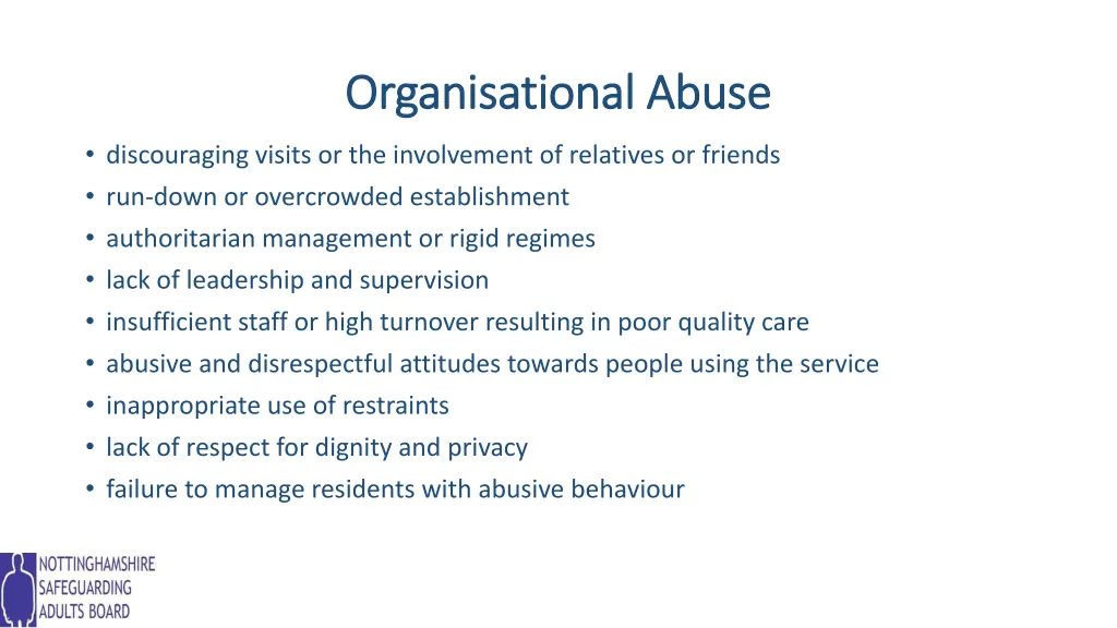 organisational abuse organisational abuse