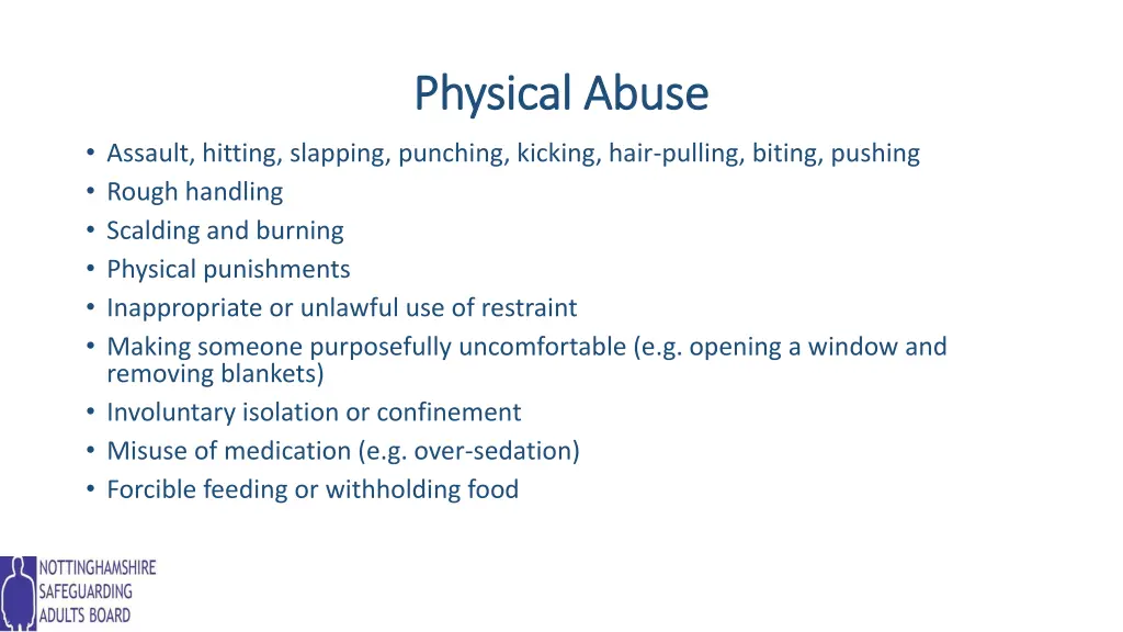 physical abuse physical abuse