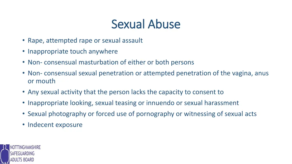 sexual abuse sexual abuse