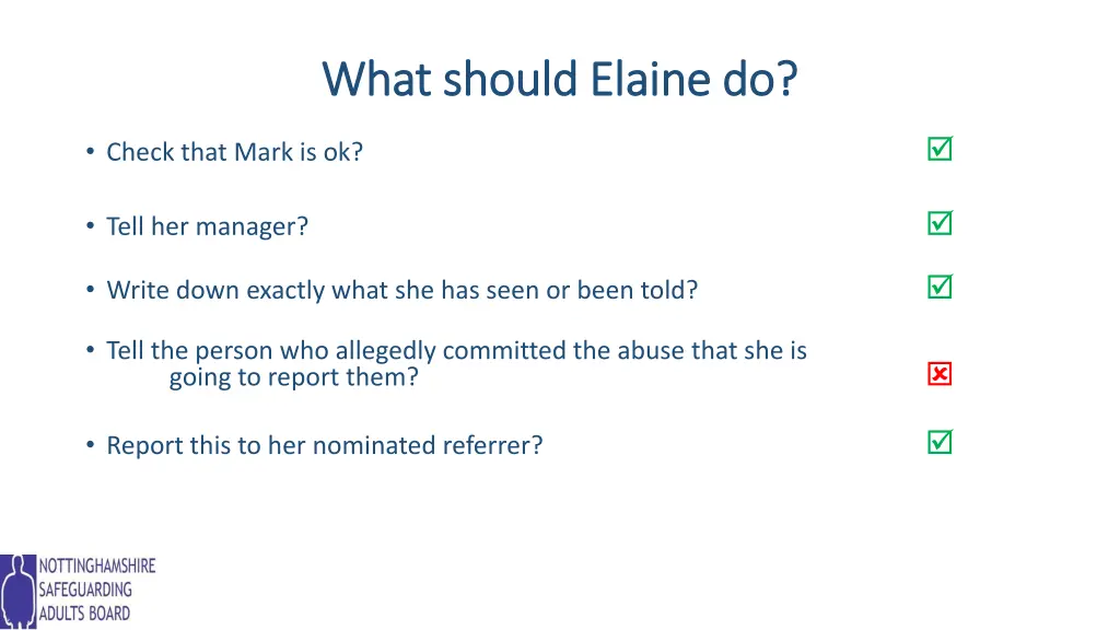 what should elaine do what should elaine do