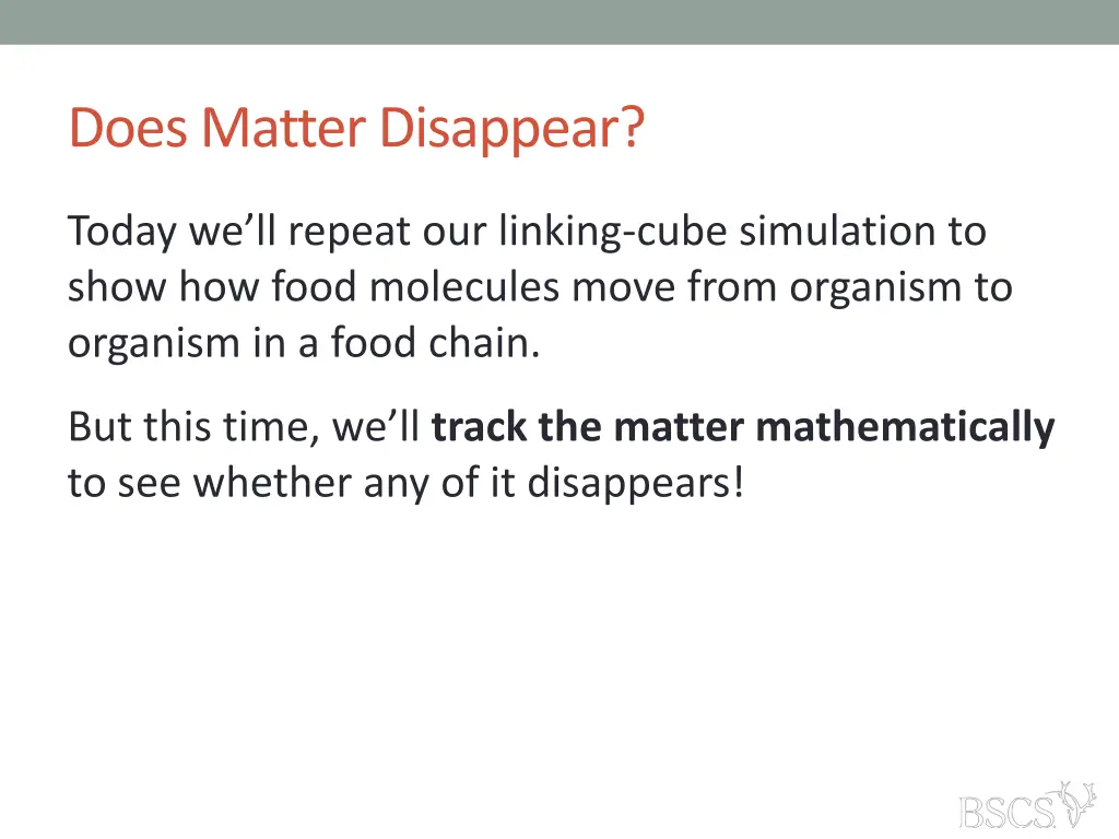 does matter disappear