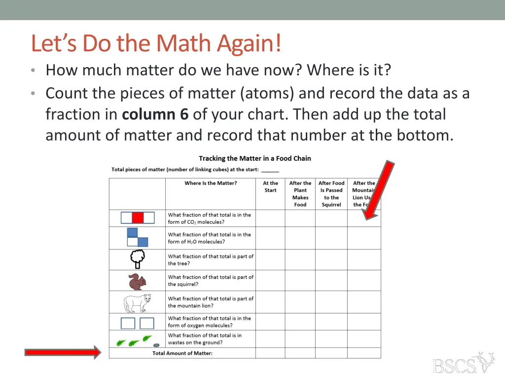 let s do the math again how much matter 1