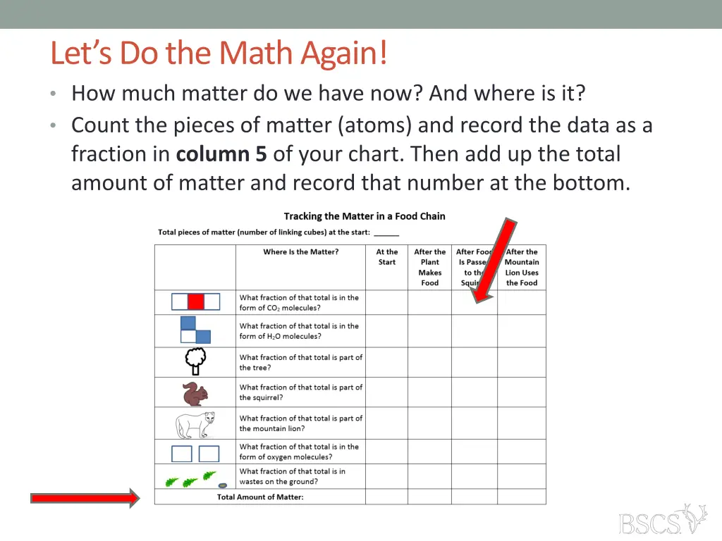 let s do the math again how much matter