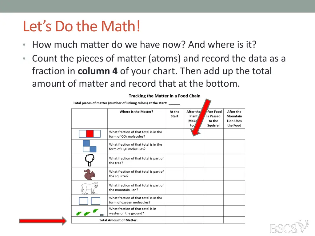 let s do the math how much matter do we have