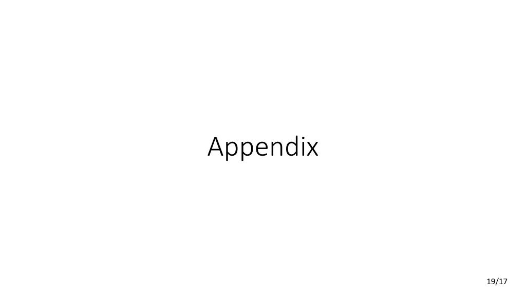 appendix